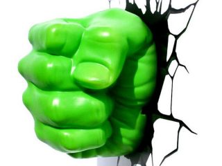 Marvel Comics lampe 3D LED Hulk Fist